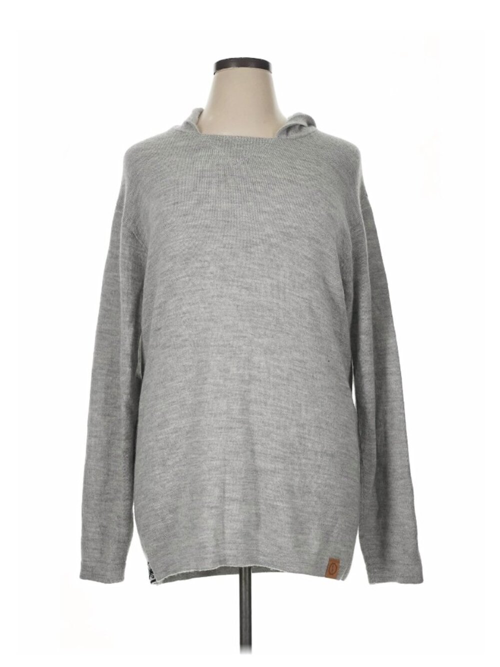 Paka Apparel Alpaca Wool Hoodie Gray Unisex Size XL Pullover Sweater